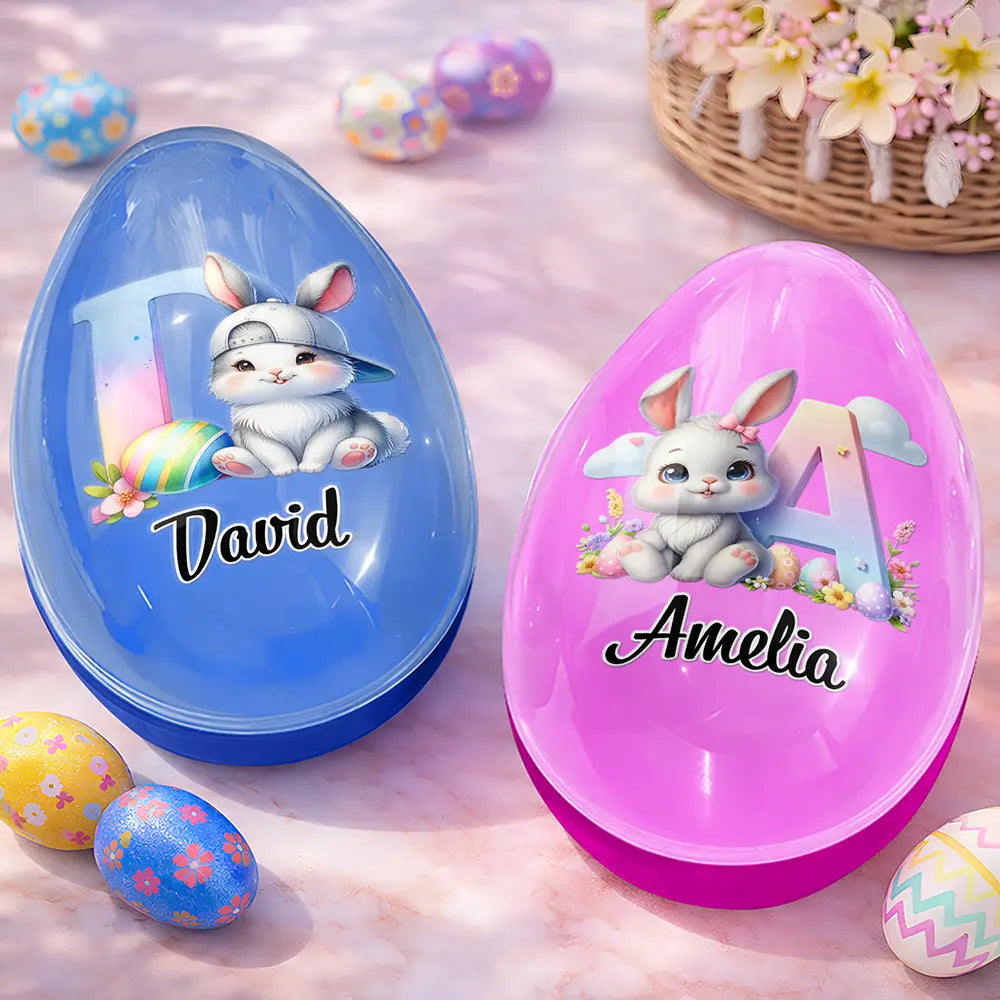Happy Easter Bunny Chicken - Personalized Fillable Egg