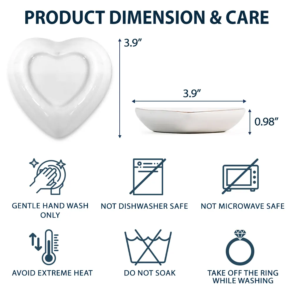 She Believed She Could - Personalized Heart Ring Dish