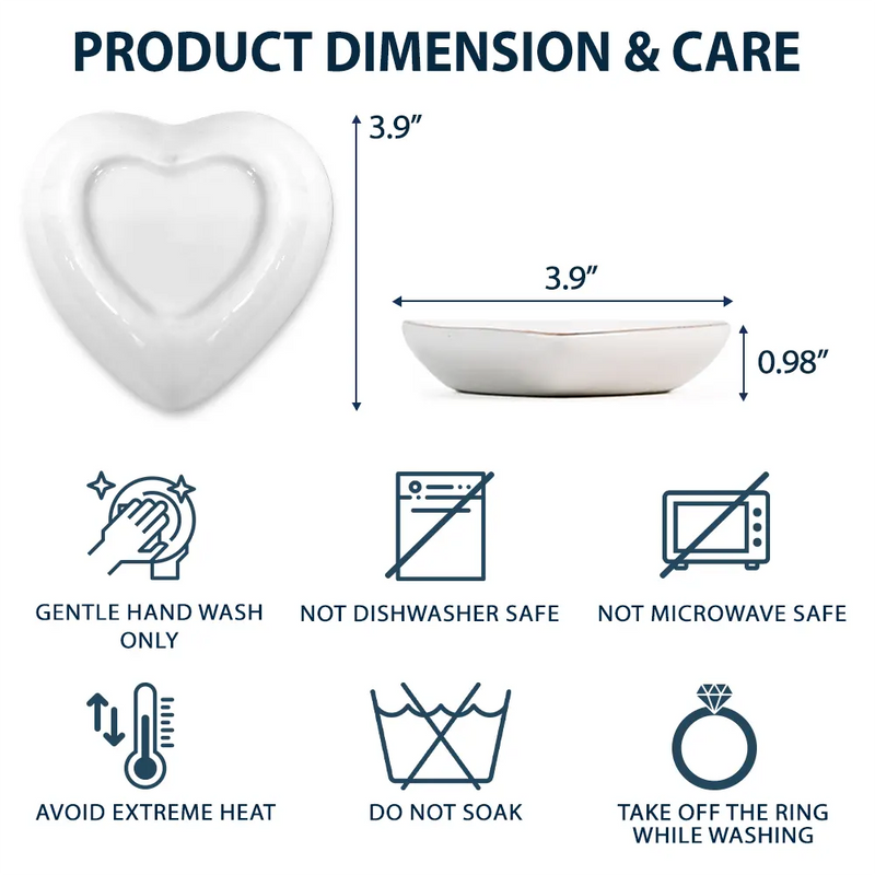 She Believed She Could - Personalized Heart Ring Dish