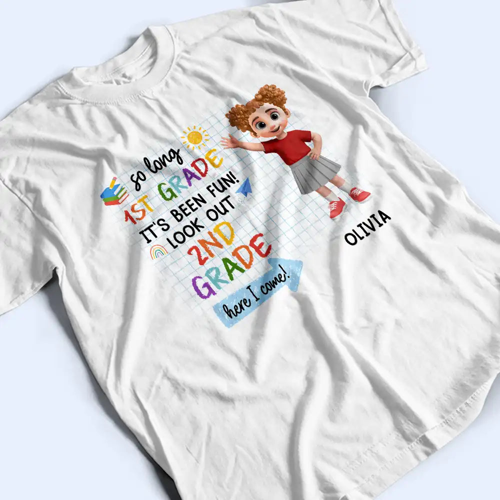 Back To School, Parents, Adorable, Vector - Here I Come Kids Back To School - Personalized T Shirt