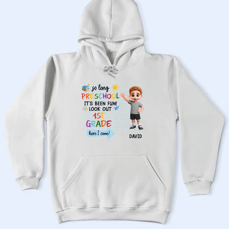 Back To School, Parents, Adorable, Vector - Here I Come Kids Back To School - Personalized T Shirt