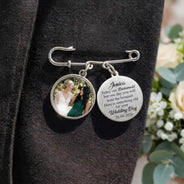 Sentimental, Custom Photo, Gift For Yourself, Wedding, Upload Full Photo - Here Is Something Old For Your Wedding Day - Personalized Lapel Pin