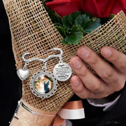 Sentimental, Custom Photo, Gift For Yourself, Wedding, Upload Full Photo - Here Is Something Old For Your Wedding Day - Personalized Lapel Pin