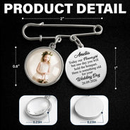 Sentimental, Custom Photo, Gift For Yourself, Wedding, Upload Full Photo - Here Is Something Old For Your Wedding Day - Personalized Lapel Pin