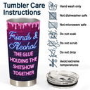 Gift For Bestie,Gifts For Colleagues,Gift For Sisters,Funny,Gift For Sibling - Here's To Another Year Of Bonding Over Alcohol 3D Bestie - Personalized Tumbler