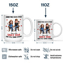 Gift For Couples,Old Couples,Gift For Husband,Gift For Wife,Gift For Boyfriend,Gift For Girlfriend,Love - Holding Hands Sitting Couple Annoying Each Other - Personalized Mug