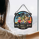 Parents,Family - Home Sweet Home Family - Personalized Window Hanging Suncatcher Ornament
