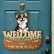 Pet Lovers,Happy - Hope You Like Dog Cat Pet Family 3D Effect - Personalized Custom Shaped Wood Sign