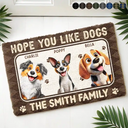 Pet Lovers,Pet Mom,Pet Dad,Dog Lovers,Dog Mom,Dog Dad,Cat Lovers,Cat Mom,Cat Dad,Family,Happy - Hope You You Like Pets 3D Effect - Personalized Coconut Doormat