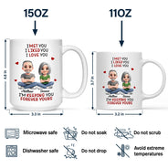 Gift For Couples, Gift For Women, Gift For Men ,Gift For Husban d,Gift For Wife, Gift For Girlfriend, Gift For Boyfriend ,Top Market, Old Couples, Love - I Met You Liked You Love You Keeping You 3D Effect Couple - Personalized Mug