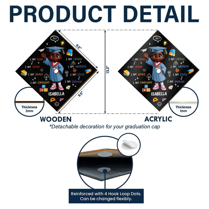 Graduation,Grandpa - Grandkids,Gift For Kids,Gift For Grandkids,Grandma - Grandkids,Dad - Children,Mom - Children - I Am A Pre-K Kindergarten Graduate - Personalized Graduation Cap Topper