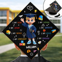 Graduation,Grandpa - Grandkids,Gift For Kids,Gift For Grandkids,Grandma - Grandkids,Dad - Children,Mom - Children - I Am A Pre-K Kindergarten Graduate - Personalized Graduation Cap Topper