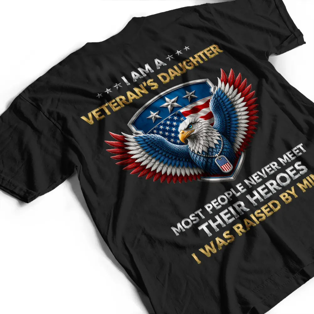 Veteran,Gift For Son,Gift For Men,America 250th,Independence Day,Gift For Yourself,Happy,Proud - I Am A Veteran’s Son Daughter - Personalized T Shirt