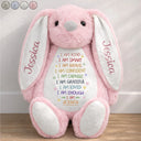 Easter,Happy,Gift For Kids,Parents,Gift For Grandkids,Gift For Daughter,Gift For Son - I Am Kind I Am Smart Rabbit With Name - Personalized Soft Toy Bunny