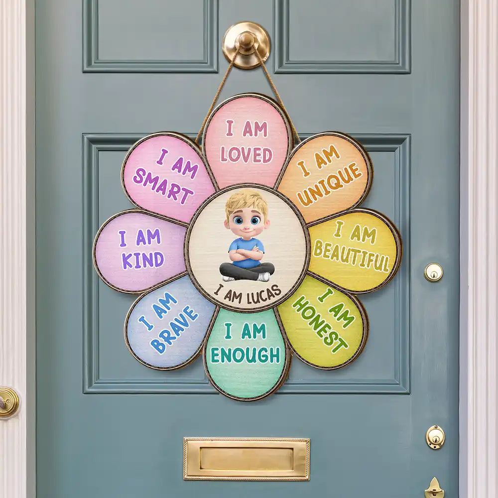Adorable, Back To School, Gift For Kids, Vector - I Am Smart Kind Brave Butterfly - Personalized Custom Shaped Wood Sign