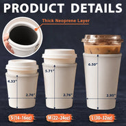Pet Mom, Art Design, Playful, Gift For Mother, Pet Lovers, Photo - Watercolor - Remove BG - Custom Photo Realistic Watercolor Art Pet Portrait Keepsake For Pet Lovers - Personalized Iced Coffee Sleeve