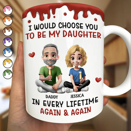 I Choose You In Every Lifetime - Personalized White Edge-to-Edge Mug