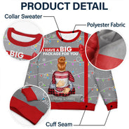 Gift For Couples, Gift For Husband, Gift For Wife, Gift For Boyfriend, Gift For Girlfriend, Funny, Christmas - I Have A Big Package For You - Personalized Unisex Ugly Sweater