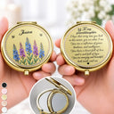 Top Market,Sentimental,Gift For Grandkids,Gift For Granddaughter,Icon - I Hope You See What I See Gift For Granddaughter Daughter Birth Flower - Personalized Compact Mirror