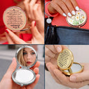 Top Market,Sentimental,Gift For Grandkids,Gift For Granddaughter,Icon - I Hope You See What I See Gift For Granddaughter Daughter Birth Flower - Personalized Compact Mirror