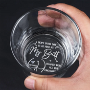 Gift For Couples,Gift For Husband,Gift For Wife,Gift For Boyfriend,Gift For Girlfriend,Funny - I Hope Your Day Is Nice - Personalized Engraved Whiskey Glass