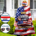 Independence Day,America 250th,Happy,Gift For Husband,Gift For Wife,Gift For Boyfriend,Gift For Girlfriend,Gift For Yourself,Gift For Women,Gift For Men - I Identify As An American 250 Years Of Freedom - Personalized Costume Cape