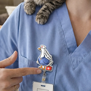 Nurse,Gift For Women,Gift For Men,Happy,Gift For Yourself - Registered Silly Goose Nurse - Personalized Badge Reel