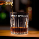 Gift For Couples,Gift For Husband,Gift For Boyfriend,Funny - I Licked It So It's Mine - Personalized Rocks Whiskey Glass