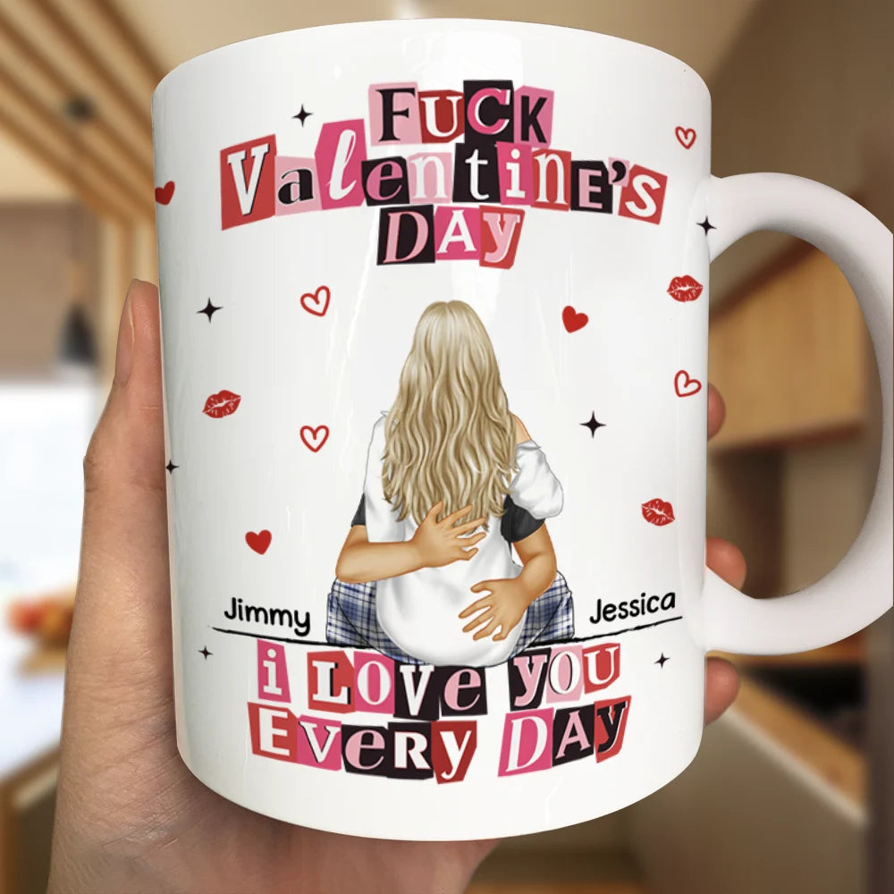 Old Couples,Gift For Couples,Gift For Husband,Gift For Wife,Gift For Boyfriend,Gift For Girlfriend,Love - I Love You Every Day Ransom Note Style - Personalized Mug