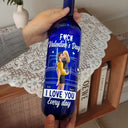 Gift For Couples, Funny - I Love You Everyday 3D Effect - Personalized Bottle Light
