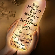 Gift For Couples,Gift For Husband,Gift For Wife,Gift For Boyfriend,Gift For Girlfriend,Custom Photo,Love - I Love You Then I Love You Still - Personalized Bottle Light