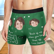 Gift For Boyfriend, Gift For Husband, Love, Funny - I Love Your Face Funny Couple - Personalized Men's Boxer Briefs