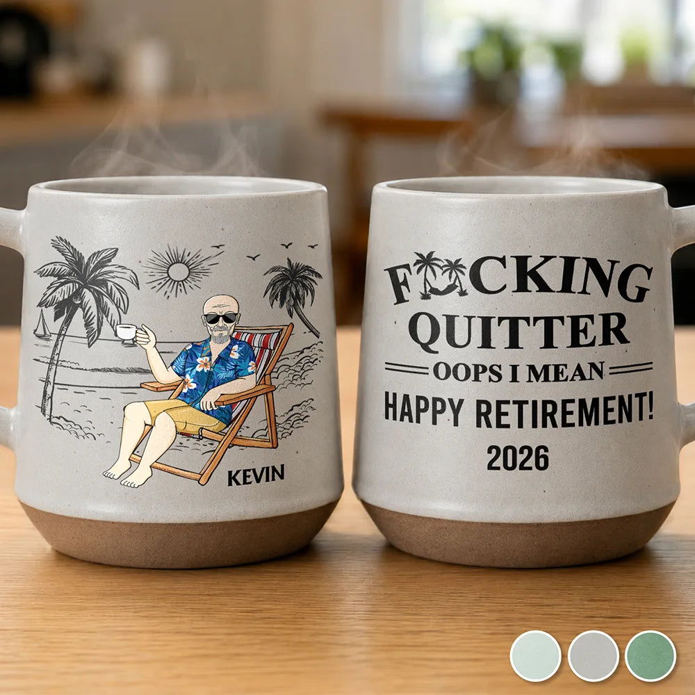 I Mean Happy Retirement - Personalized Conical Mug