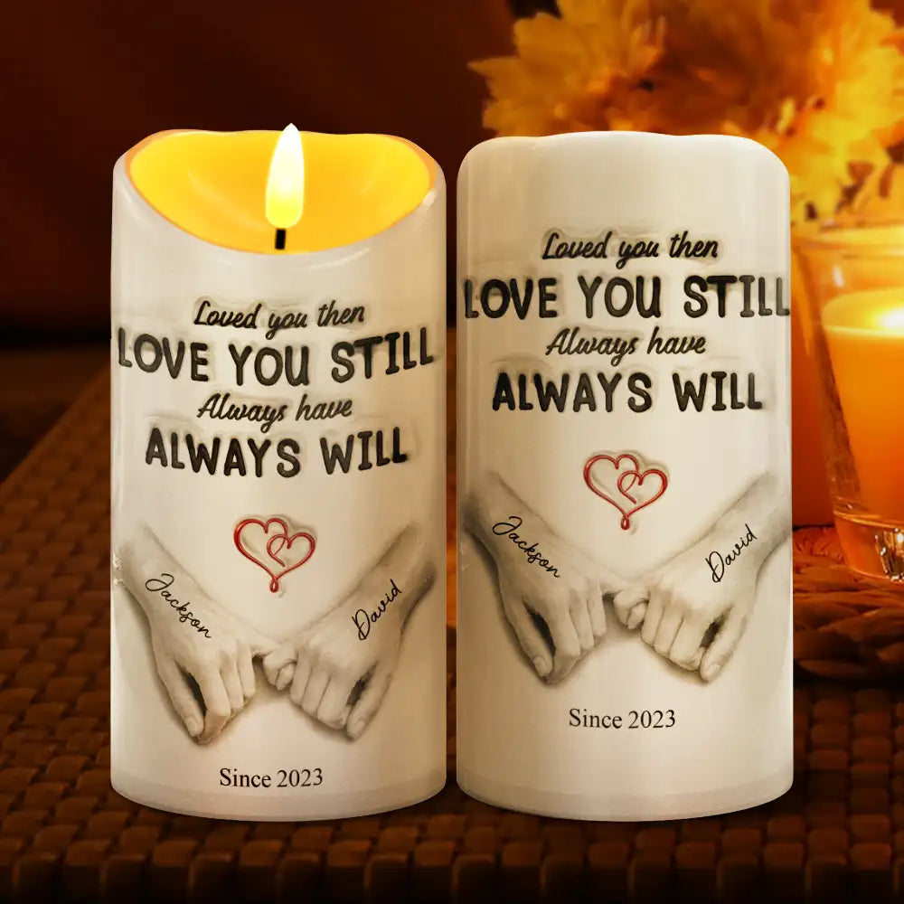 I Met You I Liked You - Personalized Flameless LED Candle