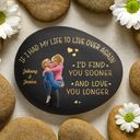 Gift For Couples,Gift For Husband,Gift For Wife,Gift For Boyfriend,Gift For Girlfriend,Love - I Met You Liked You Love You Forever - Personalized Printed Rock