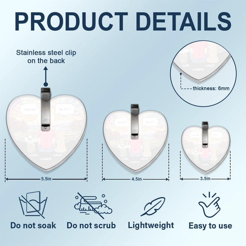 Sad, Memorial, Dog Lovers, Dog Mom, Cat Lovers, Pet Lovers - I Miss You Memorial Dog Cat - Personalized Custom Shaped Acrylic Car Visor Clip