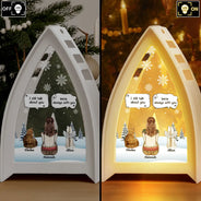 Sad, Memorial, Dog Lovers, Pet Lovers, Cat Lovers, Christmas, Dog Mom, Pet Mom - I Miss You Memorial Dog Cat - Personalized Tabletop Lantern Light