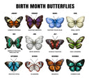 Family,Memorial,Sad - Goodbyes Are Not Forever Butterfly Birth Month - Personalized 2-Layered Mix Ornament