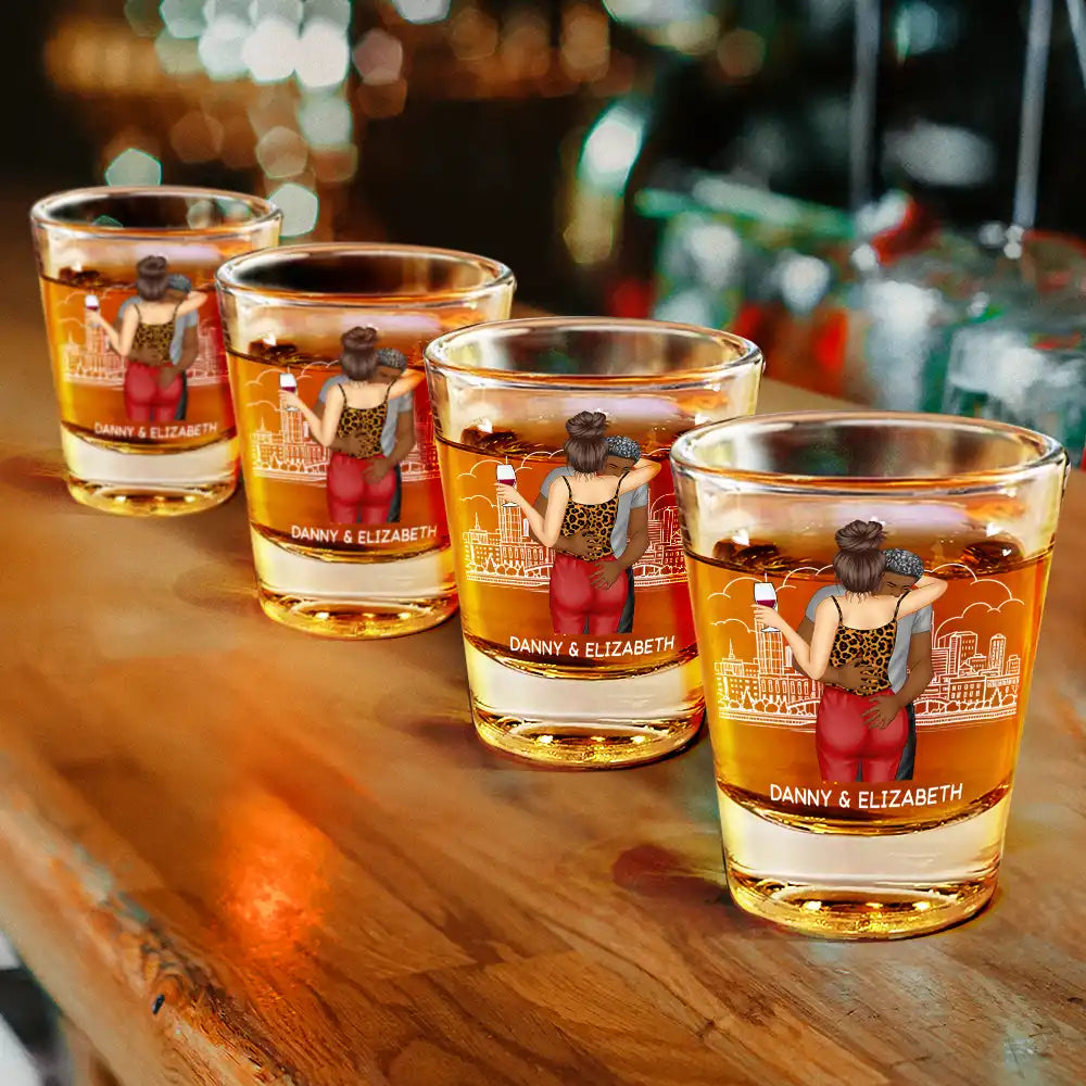 Gift For Husband,Gift For Couples,Gift For Wife,Gift For Boyfriend,Gift For Girlfriend - I Promise To Always Be By Your Side - Personalized Shot Glass