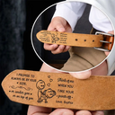 Gift For Couples, Gift For Husband, Gift For Boyfriend, Funny - I Promise To Always Be By Your Side Naughty Couple - Personalized Cowhide Leather Belt