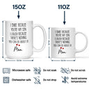 Dad,Daughters,Gift For Daughter,Mom,Sons,Gift For Son,Gift For Women,Gift For Men,Top Market,Happy - I Smile Because You Are My Daughter 3D Effect - Personalized Mug