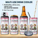 Gift For Son,Mom - Sons,Funny - I Smile Because You Are My Daughter Son - Personalized 4 In 1 Can Cooler Tumbler