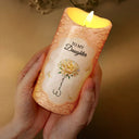 Grandma,Grandkids,Gift For Grandkids,Gift For Daughter,Love - I Will Stay There Forever And Always - Personalized Flameless LED Candle