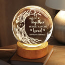 Gift For Couples,Gift For Boyfriend,Gift For Girlfriend,Gift For Husband,Gift For Wife,Love - I Wood Marry You All Over Again - Gift For Couples - Personalized Crystal Globe Lamp