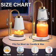 Gift For Grandma,Grandma - Grandkids,Happy - Mom Grandma Sweethearts Toile Pattern - Personalized Candle Warmer Lamp