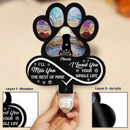 Pet Lovers, Christmas, Memorial, Sad - I'll Miss You The Rest Of Mine - Personalized Plug-in Night Light