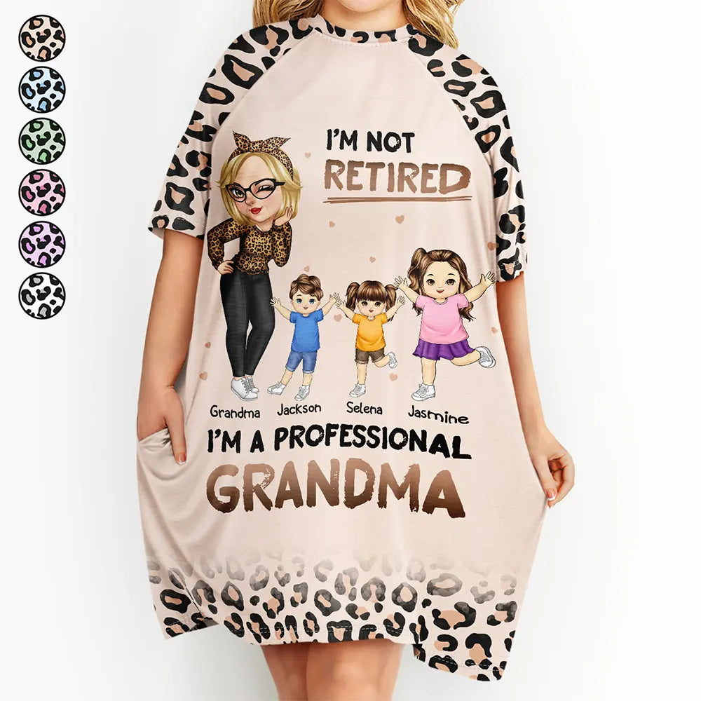 I'm A Professional Grandma Retirement Gift - Personalized Women's Sleep Tee