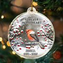 Sad, Memorial, Christmas - I'm Always With You 3D Cardinal - Personalized Custom Shaped Acrylic Ornament