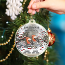 Sad, Memorial, Christmas - I'm Always With You 3D Cardinal - Personalized Custom Shaped Acrylic Ornament