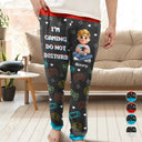 Gift For Kids,Gift For Son,Gift For Daughter,Happy,Dog Lovers,Cat Lovers - I'm Gaming Do Not Disturb - Personalized Pajama Pants